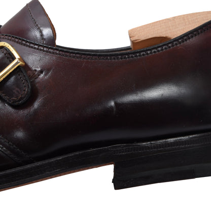 Alden Shell Cordovan Single Monk Schuhe Größe US 7 1/2 C/E