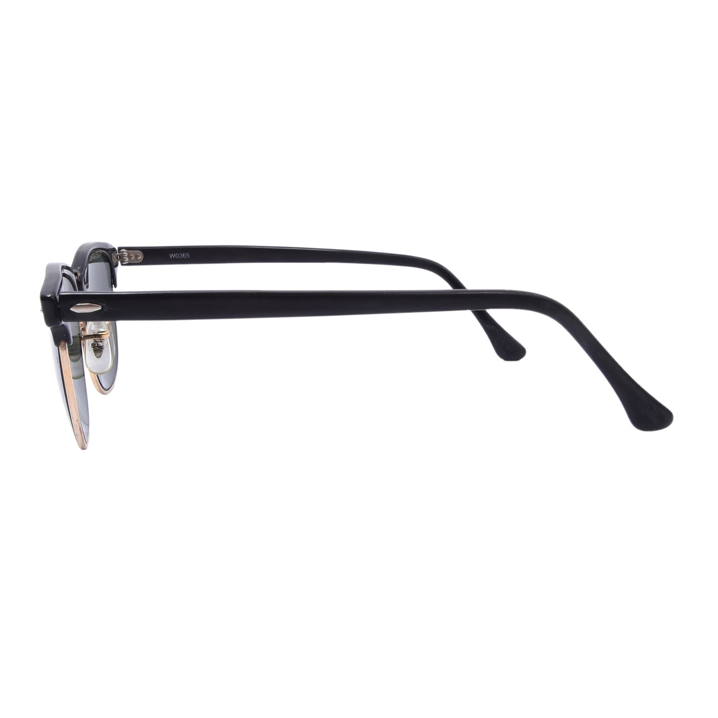 Vintage B&L Ray-Ban Clubmaster W0365 Sonnenbrille - Schwarz
