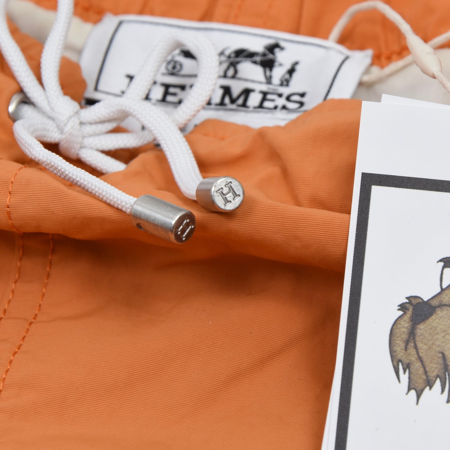 Hermès Paris Badeshorts Größe L - Orange