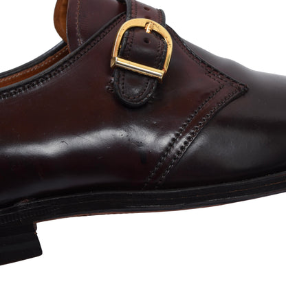 Alden Shell Cordovan Single Monk Schuhe Größe US 7 1/2 C/E
