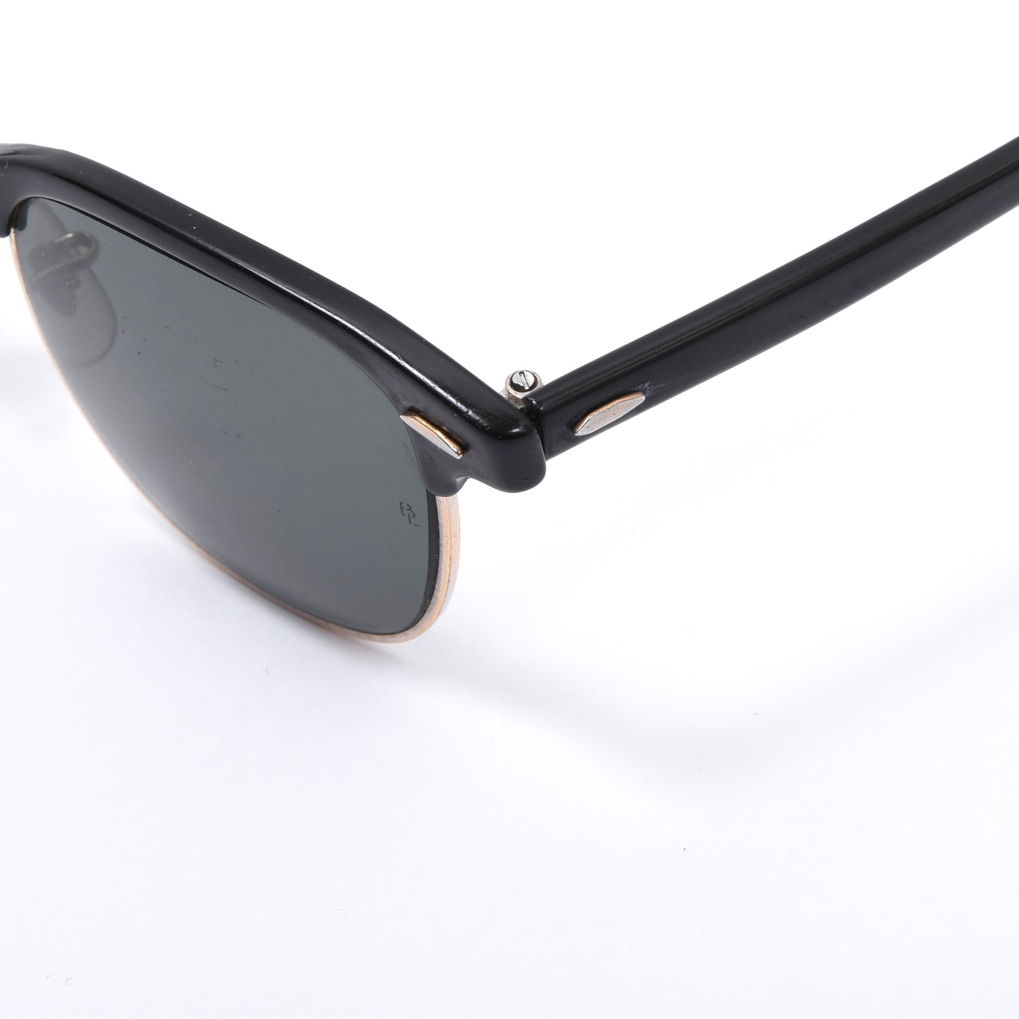 Vintage B&L Ray-Ban Clubmaster W0365 Sonnenbrille - Schwarz