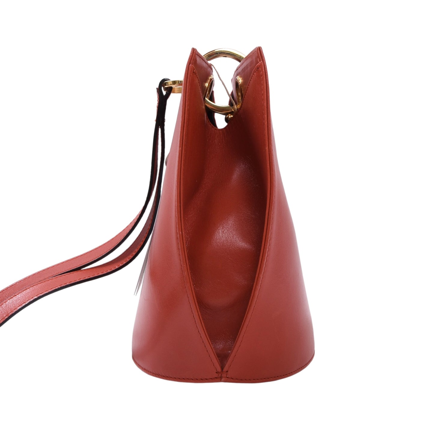 Salvatore Ferragamo Kleine Ledertasche ca. 20,5 cm - Orange