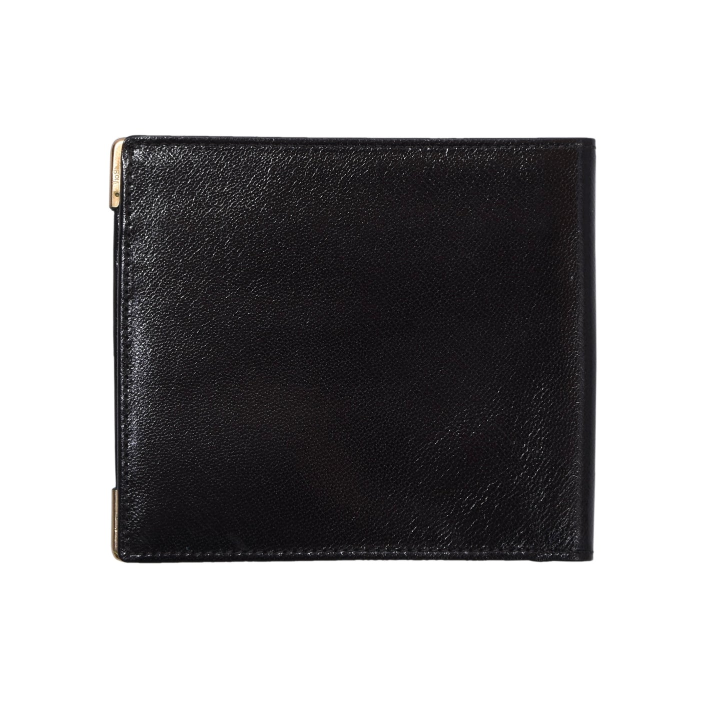 NOS Baumgartner am Graben Wien 1/10 9kt Gold Ledergeldbörse - Schwarz