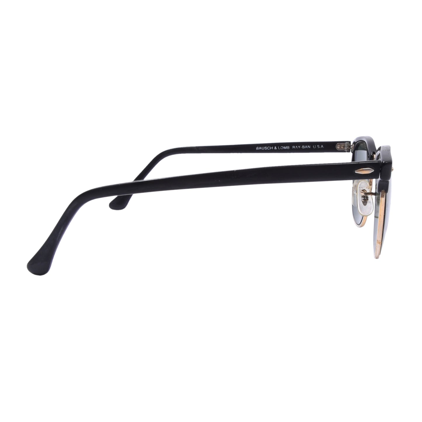 Vintage B&L Ray-Ban Clubmaster W0365 Sonnenbrille - Schwarz