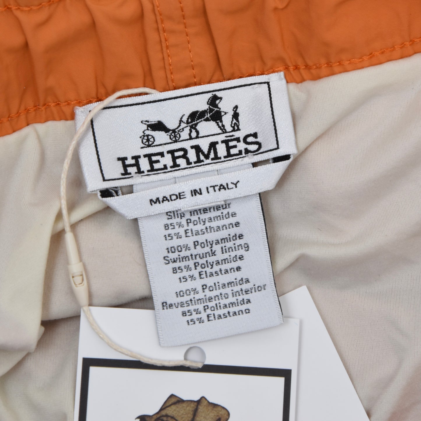 Hermès Paris Badeshorts Größe L - Orange