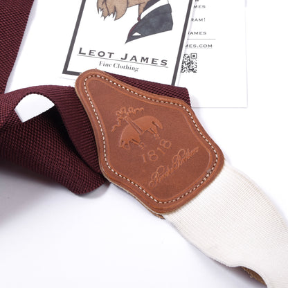 Brooks Brothers Ribbon Braces/Suspenders Size XL - Burgundy
