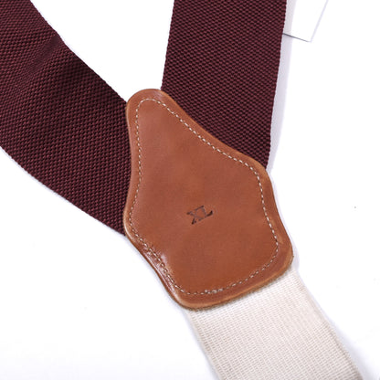 Brooks Brothers Ribbon Braces/Suspenders Size XL - Burgundy