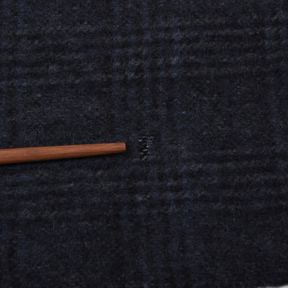 Massaro 100% Cashmere Scarf ca. 168cm - Blue/Grey Plaid