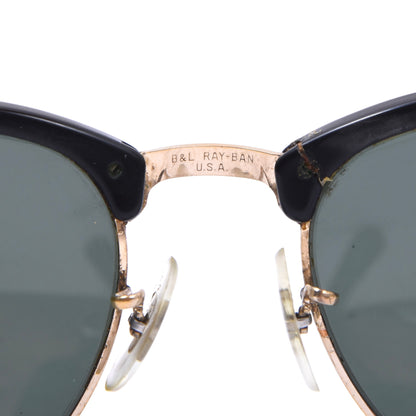 Vintage B&L Ray-Ban Clubmaster W0365 Sonnenbrille - Schwarz