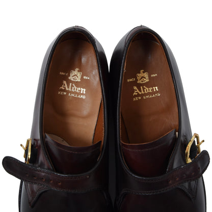 Alden Shell Cordovan Single Monk Schuhe Größe US 7 1/2 C/E