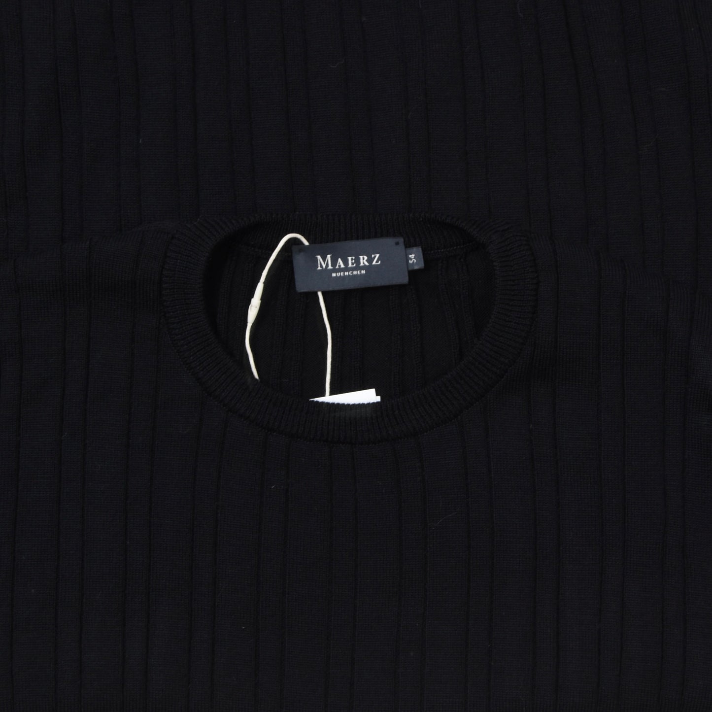 Maerz Wool-Cotton Sweater Size 54 Chest ca. 55cm - Black