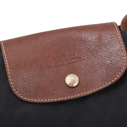 Longchamp Paris Le Pliage „Einkaufstasche“, ca. 37 cm, hergestellt in Frankreich – Schwarz