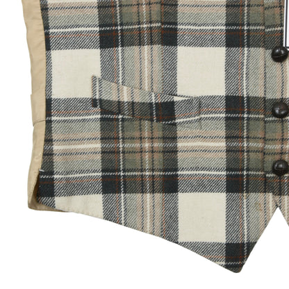 DAKS London Wool Waistcoat/Vest Size EUR 52 - Plaid
