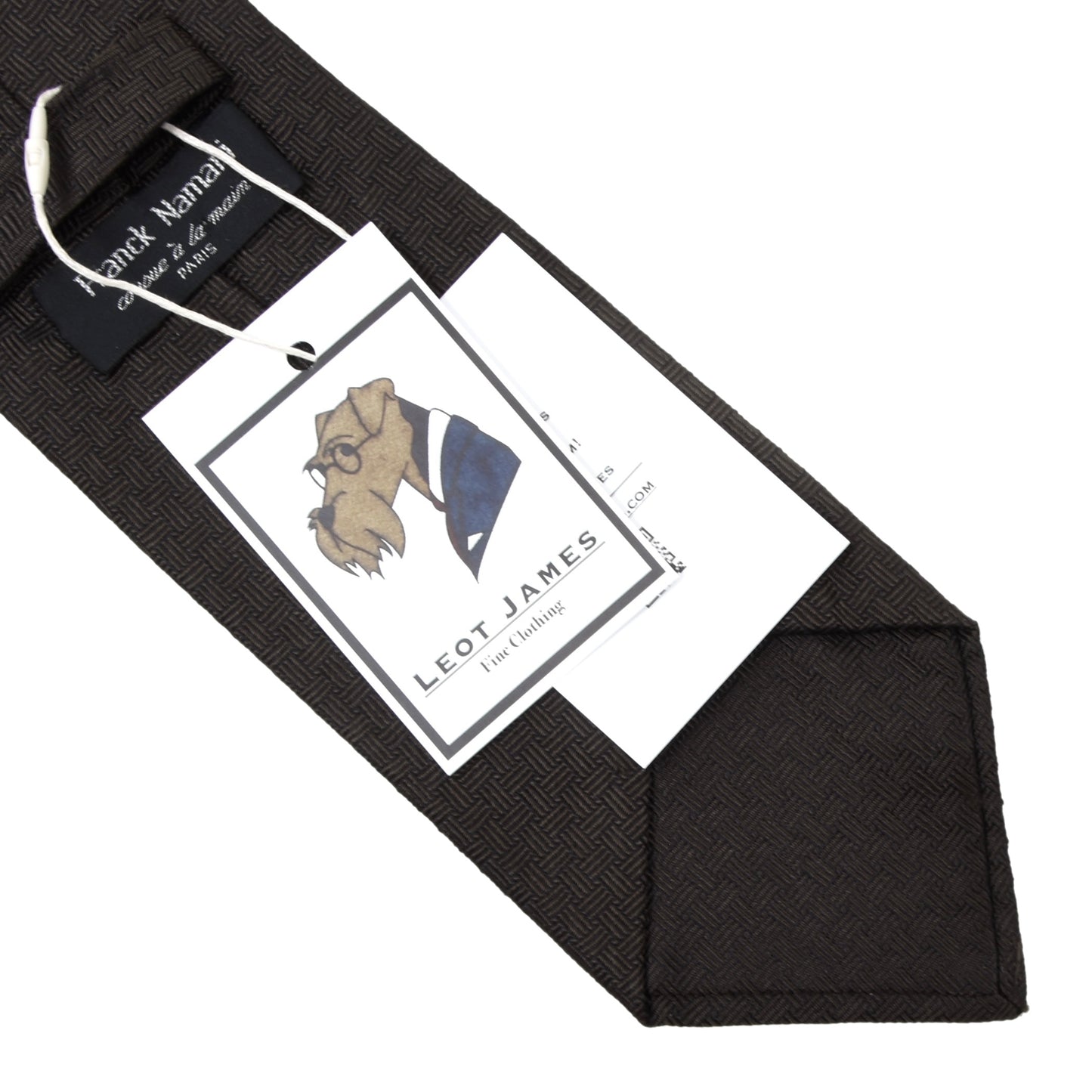 Franck Namani Silk Tie ca. 154.5cm - Brown