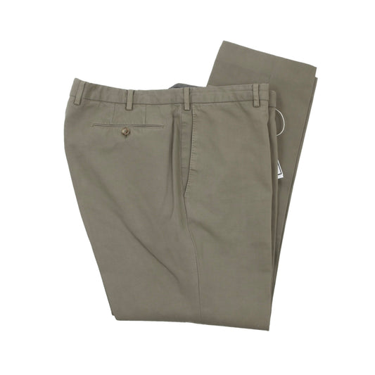 Incotex Chino Lino Cotton-Hemp Pants - Tan