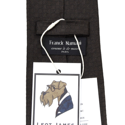 Franck Namani Silk Tie ca. 154.5cm - Brown