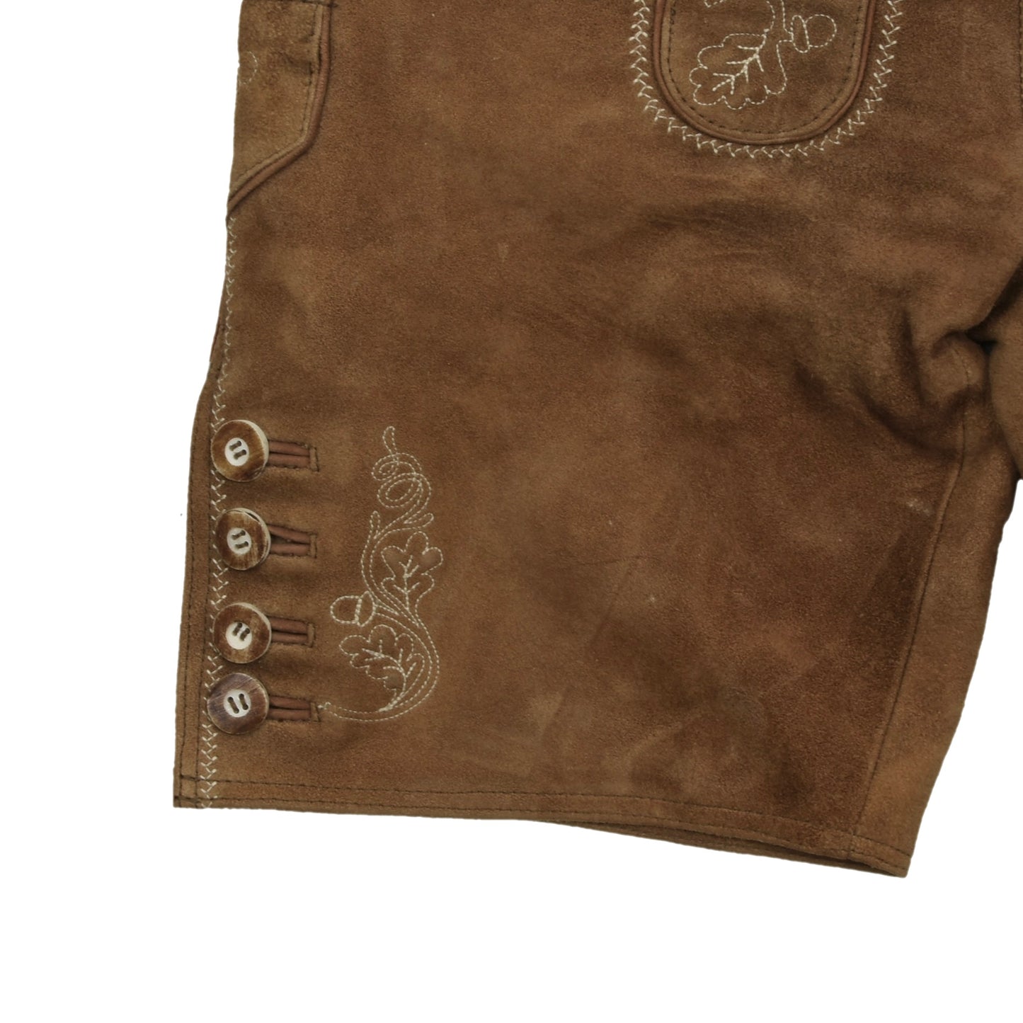 H. Moser Salzburg Suede Lederhose Size 50 - Brown