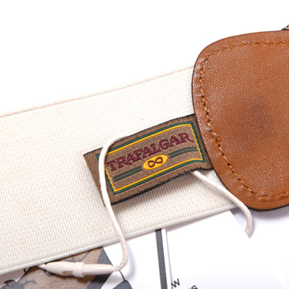 Trafalgar Silk Braces/Suspenders - Burgundy Houndstooth