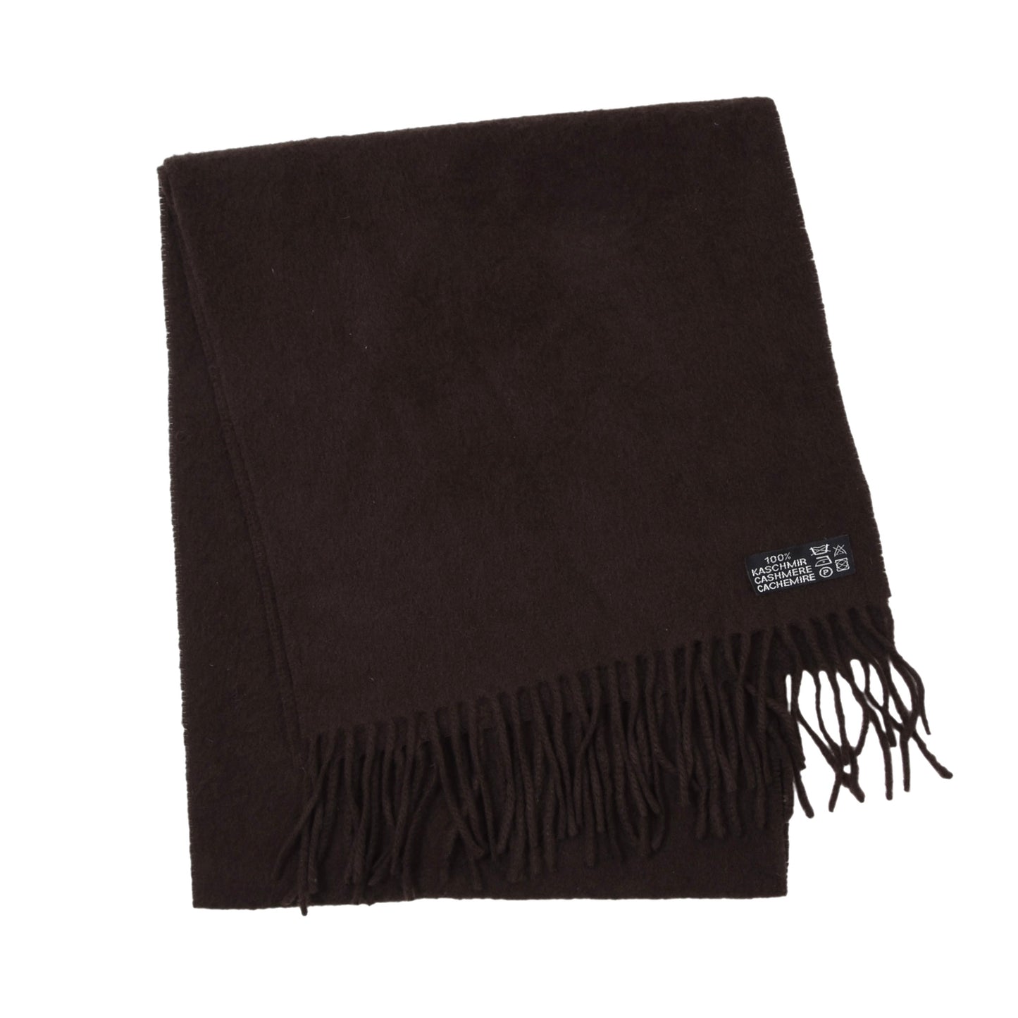 Classic 100% Cashmere Scarf ca. 132cm - Brown