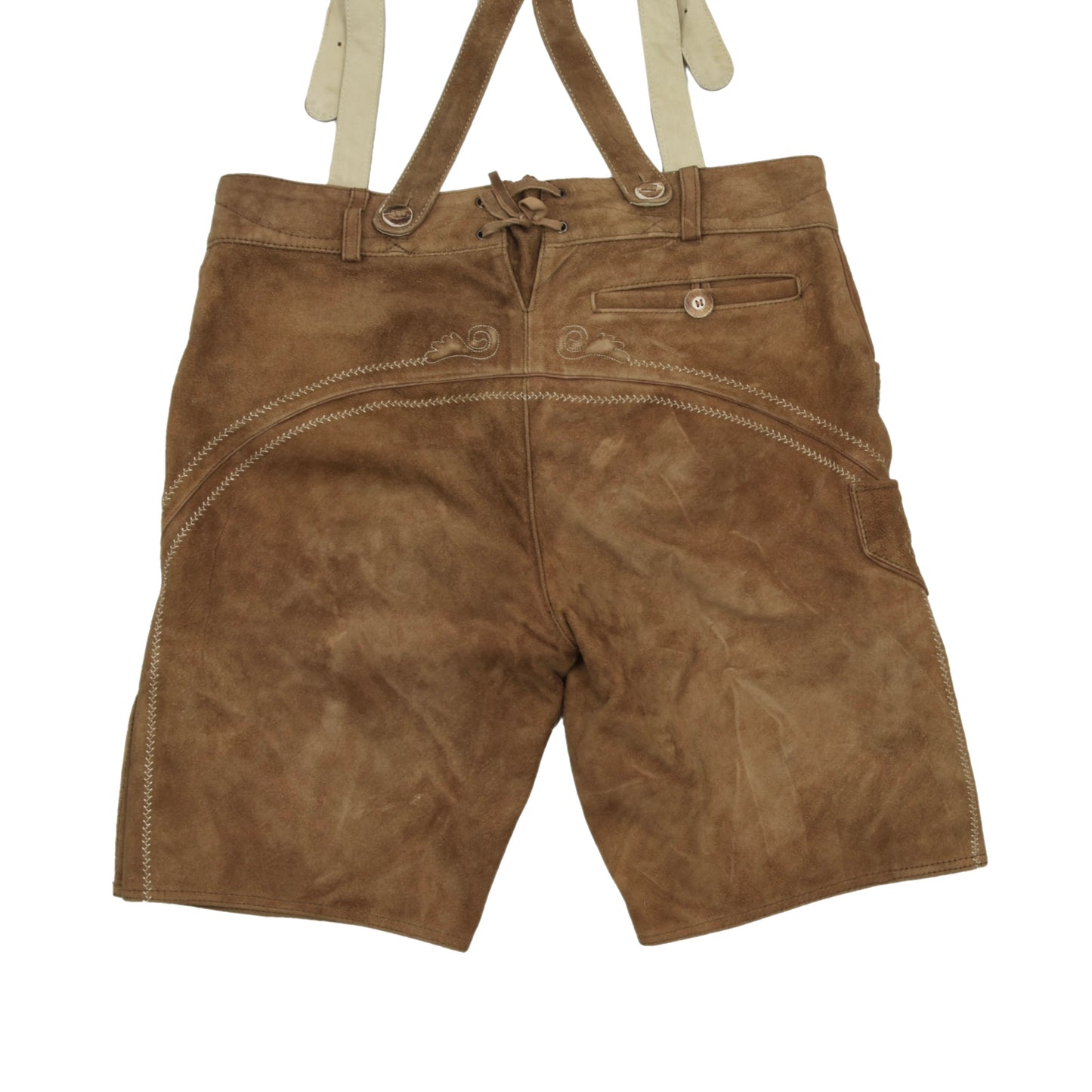 H. Moser Salzburg Suede Lederhose Size 50 - Brown