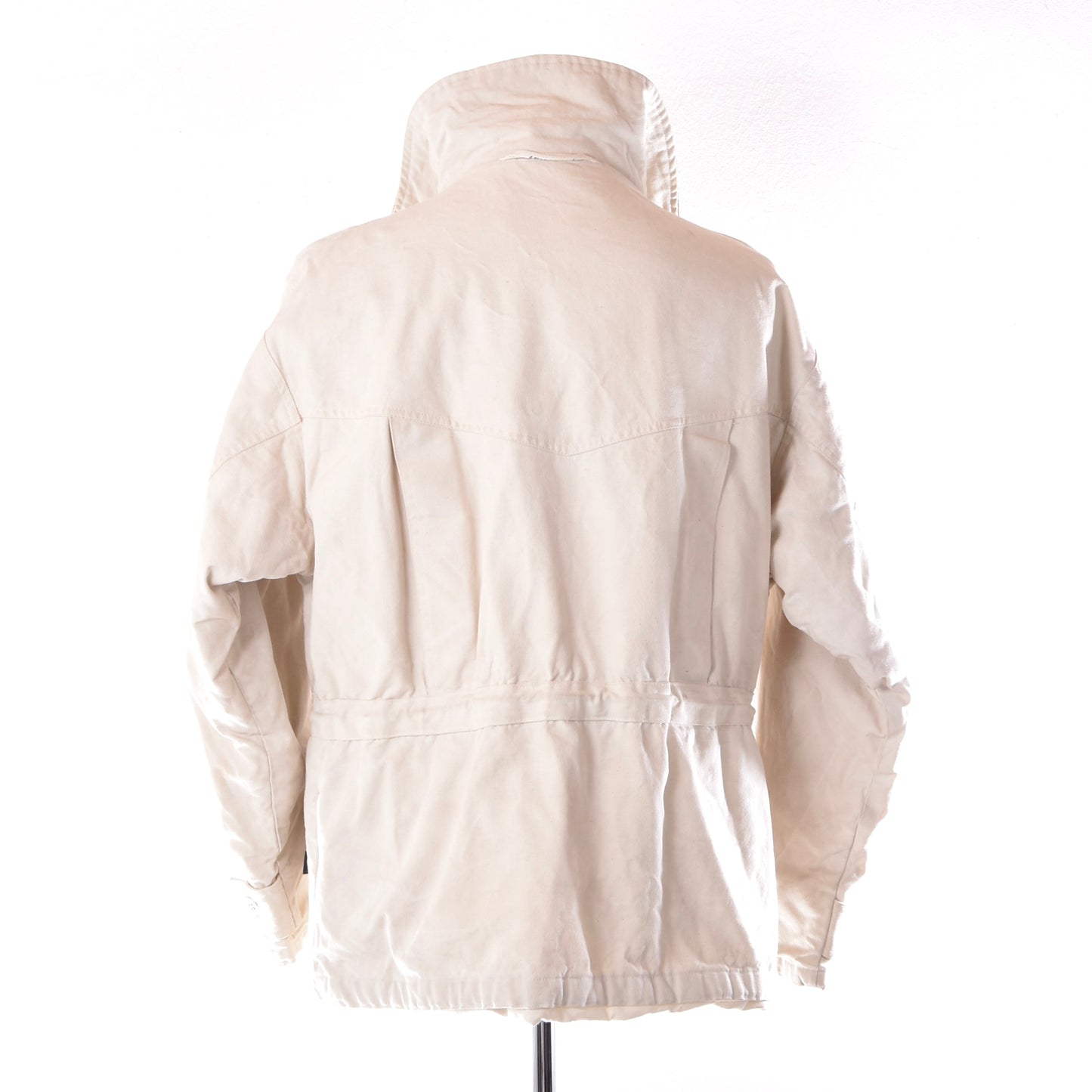 Vintage Musto Canvas Segeljacke Größe M ca. 61,5cm - Ecru