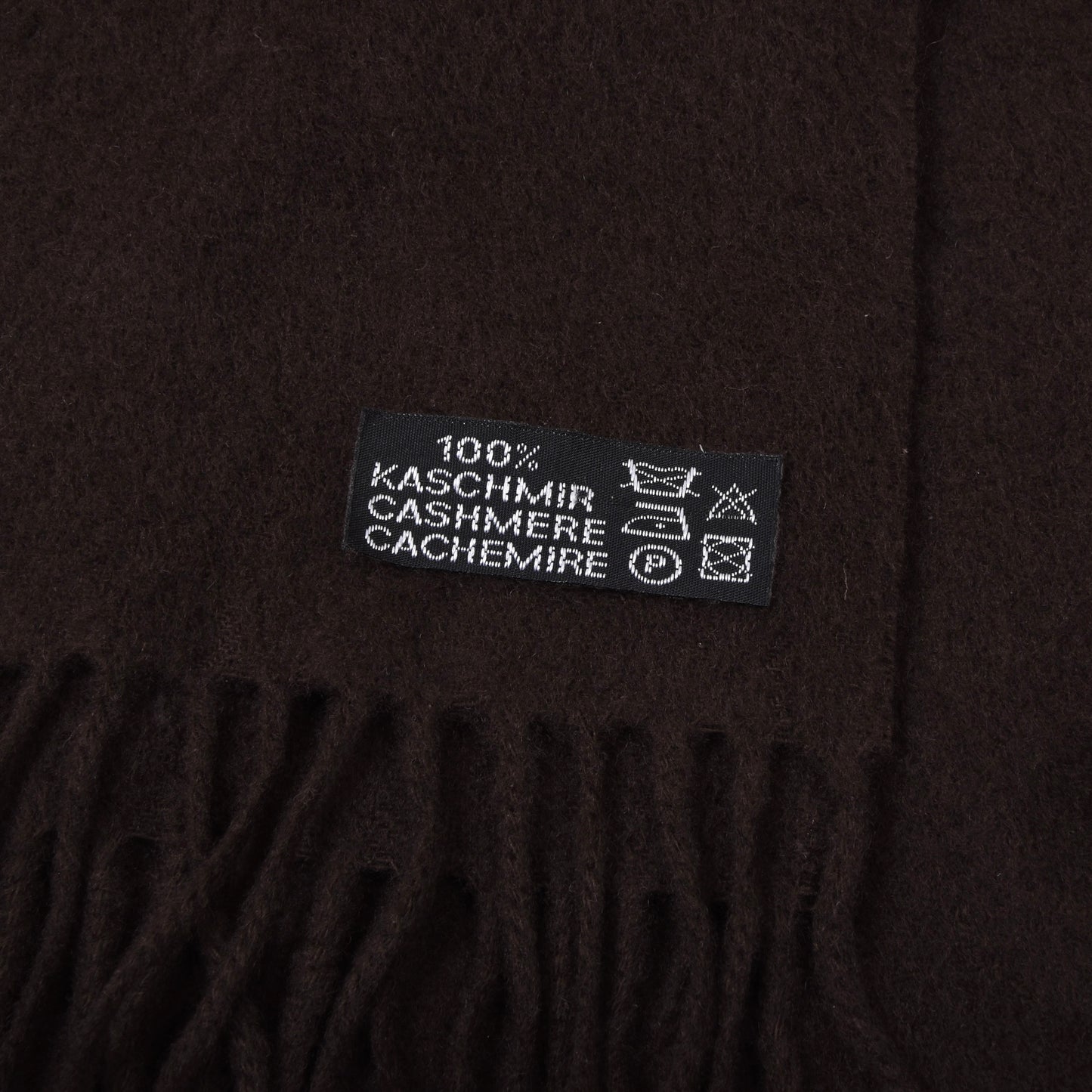 Classic 100% Cashmere Scarf ca. 132cm - Brown
