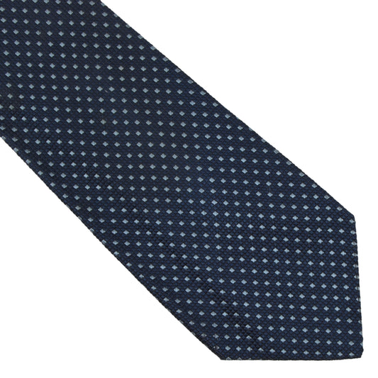 NWOT Franck Namani Silk Tie - Navy Blue