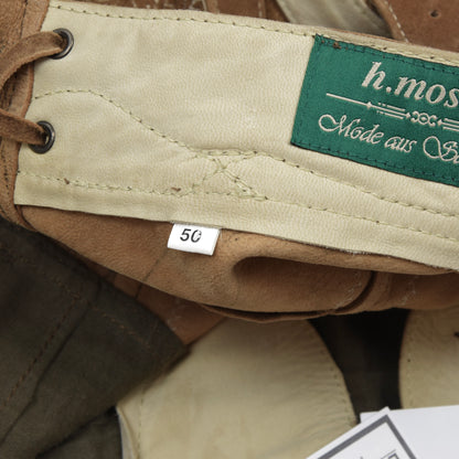 H. Moser Salzburg Suede Lederhose Size 50 - Brown