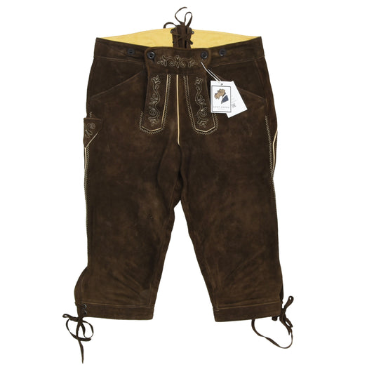 Karl Klüber Lederhose aus Wildleder ca. 45 cm - Braun