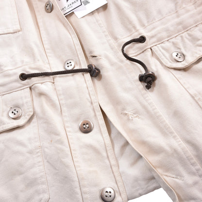 Vintage Musto Canvas Segeljacke Größe M ca. 61,5cm - Ecru