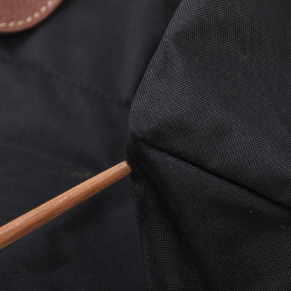 Longchamp Paris Le Pliage „Einkaufstasche“, ca. 37 cm, hergestellt in Frankreich – Schwarz