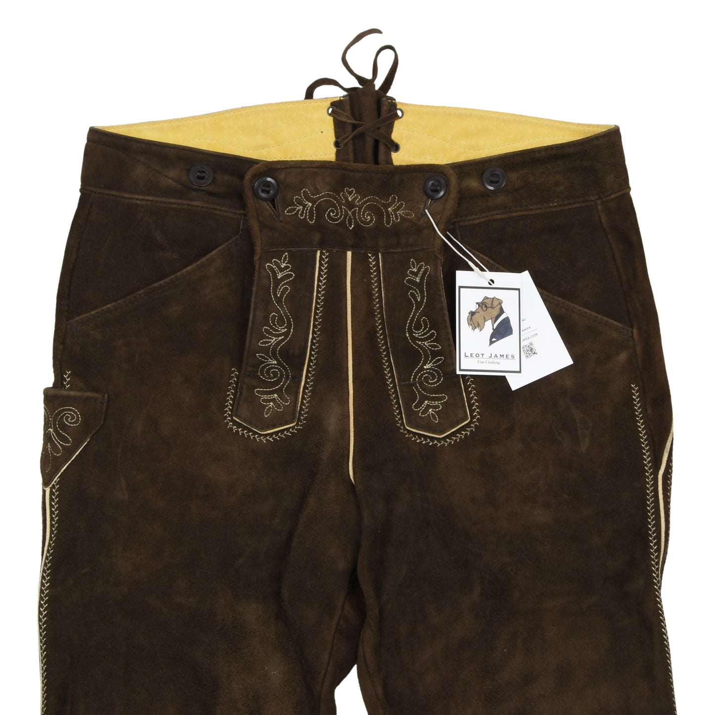 Karl Klüber Suede Lederhose ca. 45cm - Brown