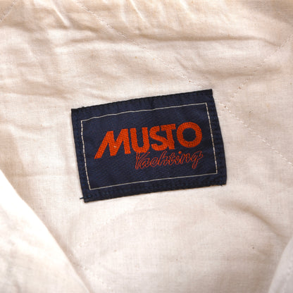 Vintage Musto Canvas Segeljacke Größe M ca. 61,5cm - Ecru