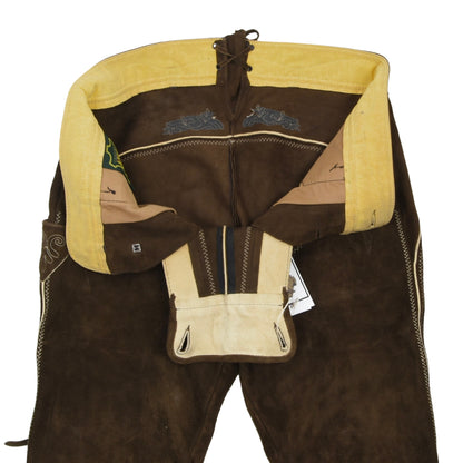 Karl Klüber Suede Lederhose ca. 45cm - Brown