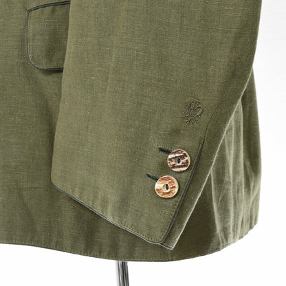 Habsburg Linen Janker/Jacket Size 54 ca. 62cm - Green