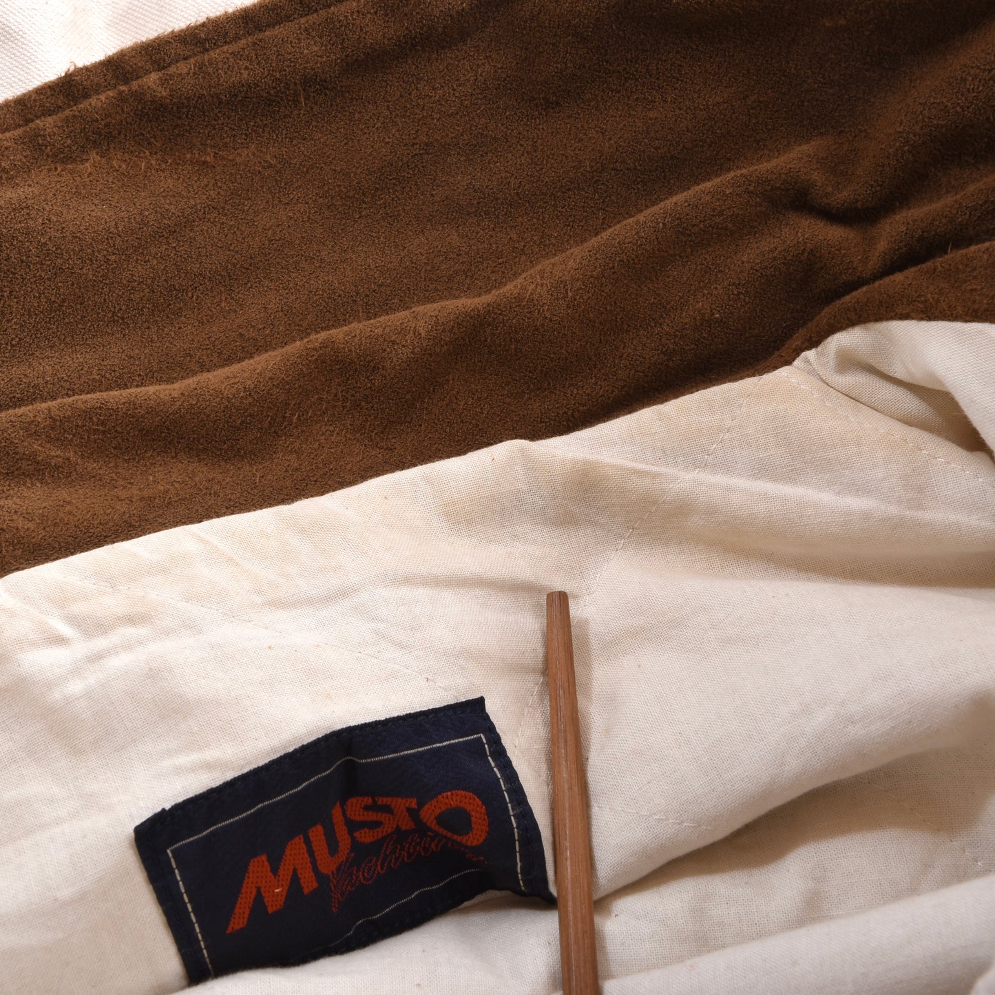 Vintage Musto Canvas Segeljacke Größe M ca. 61,5cm - Ecru