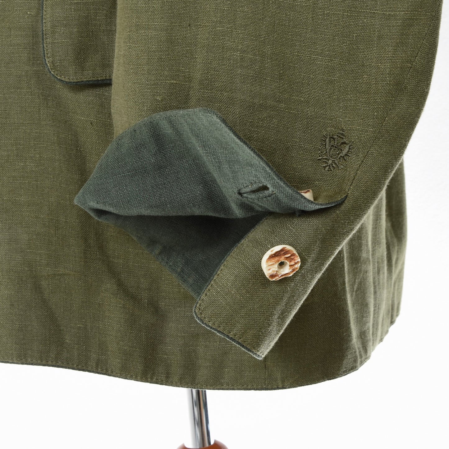 Habsburg Linen Janker/Jacket Size 54 ca. 62cm - Green