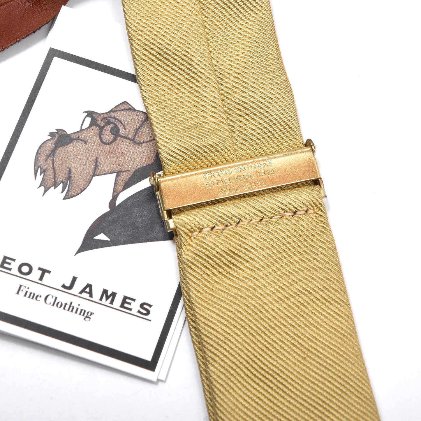 Brooks Brothers Silk Braces/Suspenders - Gold