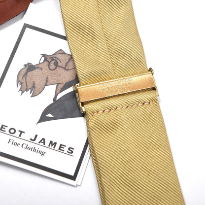 Brooks Brothers Silk Braces/Suspenders - Gold