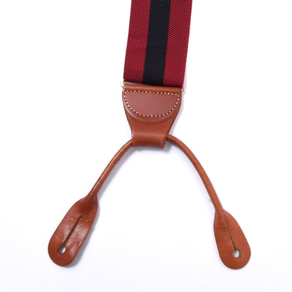 Brooks Brothers Ribbon Braces/Suspenders Size XL - Red/Navy