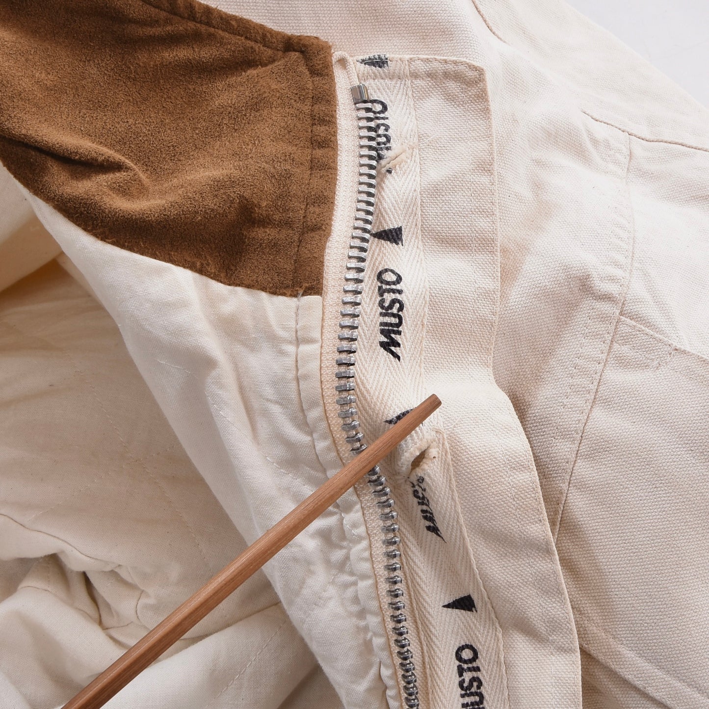 Vintage Musto Canvas Segeljacke Größe M ca. 61,5cm - Ecru