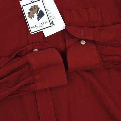 Arny's Paris Hemd Seide-Wolle-Kaschmir Größe L - Rot
