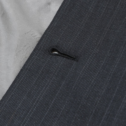 Brioni Double-Breasted Wool Suit Size 54/44 ca. 57cm - Grey Stripe