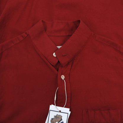 Arny's Paris Silk-Wool-Cashmere Shirt Size L - Red