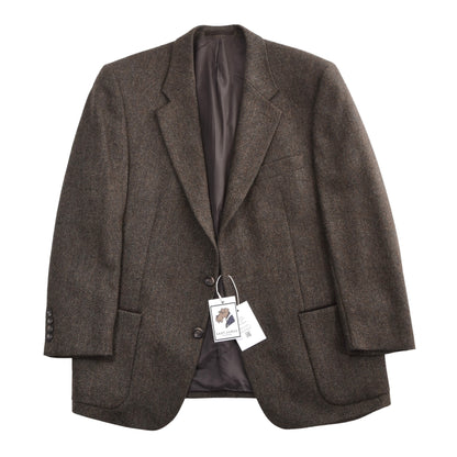 Becon Berlin Moon Tweed Linen-Wool Jacket Size 26 ca. 58cm - Herringbone