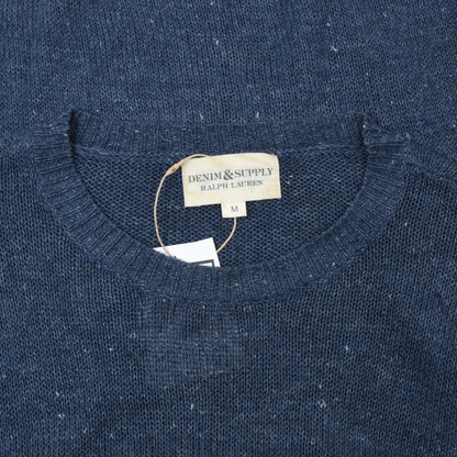 Denim & Supply Ralph Lauren Linen-Cotton Sweater Size M - Blue