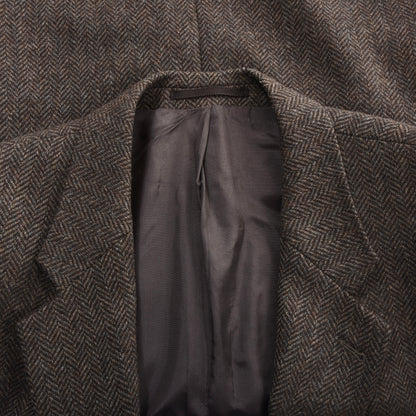 Becon Berlin Moon Tweed Linen-Wool Jacket Size 26 ca. 58cm - Herringbone