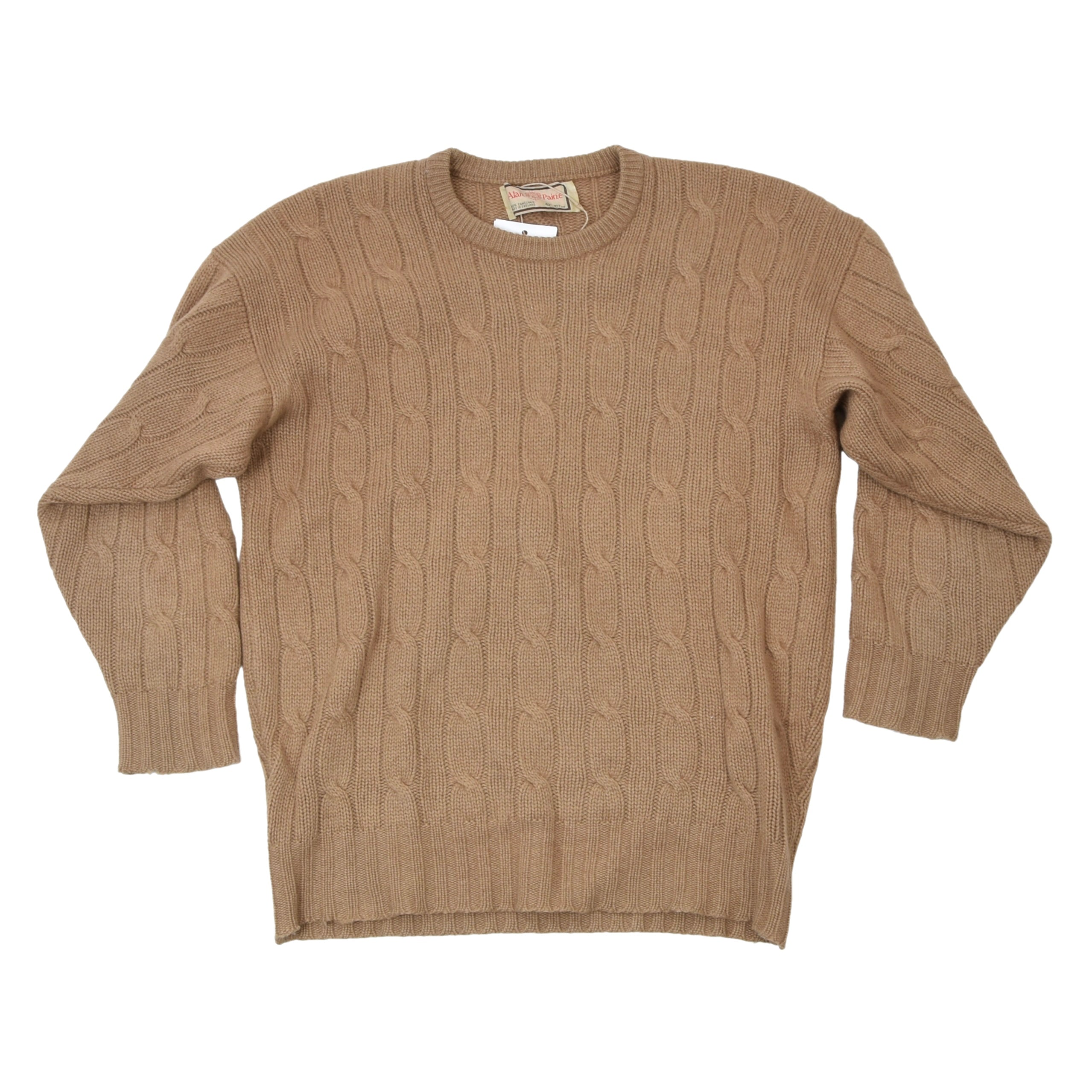 Alan Paine England 100 Camel Hair Sweater Size UK 42