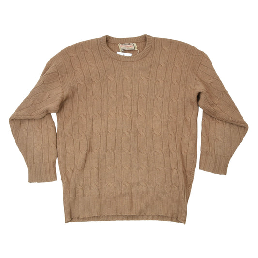 Alan Paine England 100% Camel Hair Sweater Size UK 42"/107cm - Tan