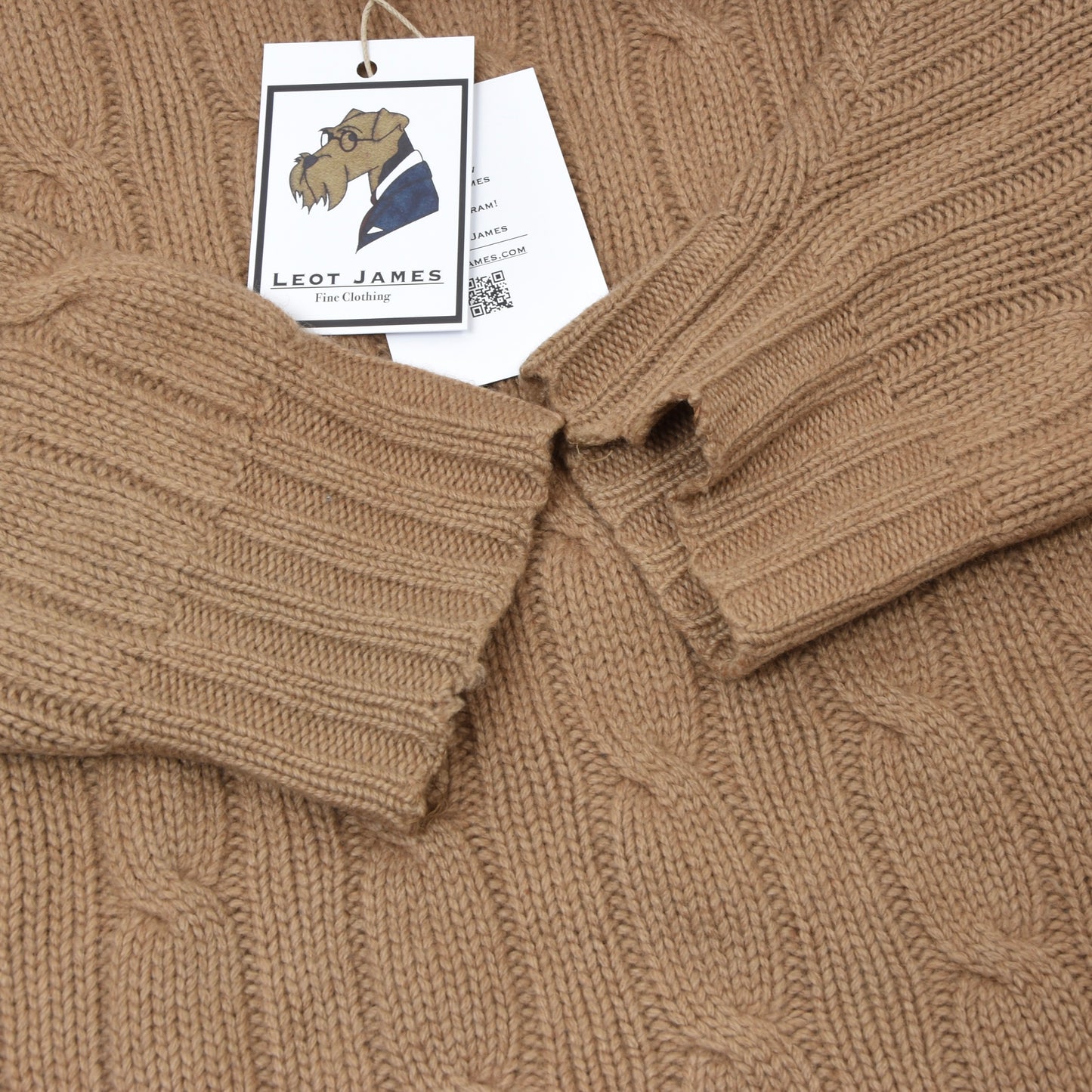 Alan Paine England 100% Camel Hair Sweater Size UK 42"/107cm - Tan